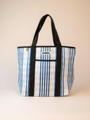 Grote gestreepte shopper