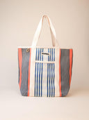 Grote gestreepte shopper