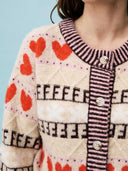 Gebreid vest alucite