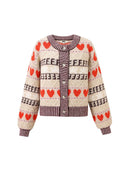 Gebreid vest alucite