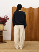 Antraciet sweater tilleul