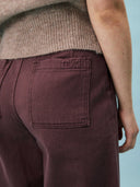 Bruine wide-leg jeans jean sauge