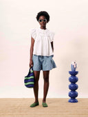 Blauwe denim shorts khoi