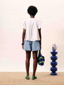 Blauwe denim shorts khoi