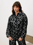 Blouse met zilveren print giuni