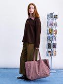 Bruine sweater met alpaca mogami