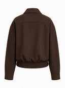 Donkerbruine suede bomberjacket foxton