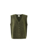 Donkergroen gilet kukicha