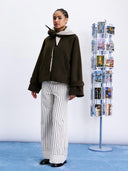 Korte oversized jas pembroke