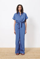 Blauwe blouse carmelle