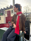 Groene velvet jacket crocus