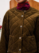 Groen velvet jacket crocus