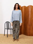 Lichtbauw gestreepte sweater Iris
