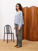 Lichtbauw gestreepte sweater Iris