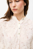 creme blouse met bloemenprint nohren