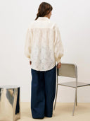 Off-white blouse candi