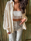 Off-white blouse candi