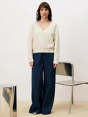 V-hals trui met glitters ornella