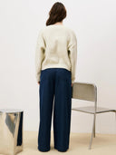 V-hals trui met glitters ornella