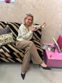 V-hals trui met glitters ornella