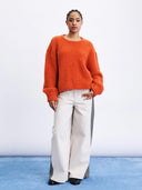 Oversized bouclé trui sapporo
