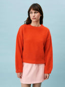 Oranje fluffy trui robinson