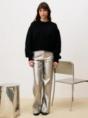 Trui met open rug sledge