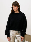 Trui met open rug sledge