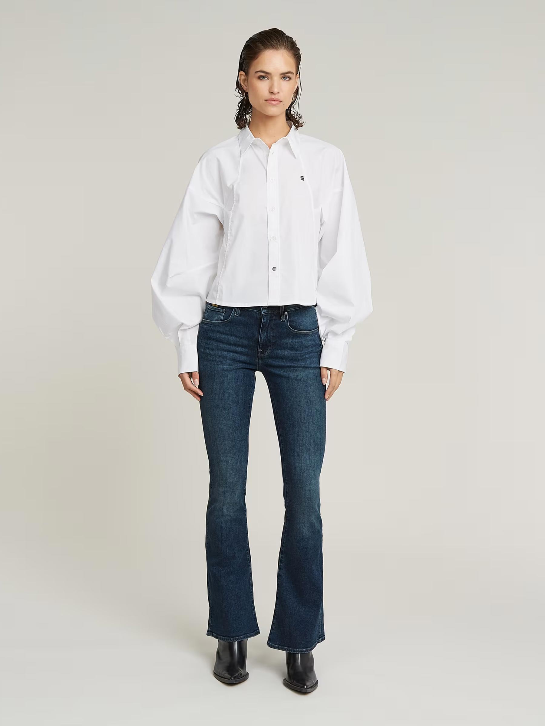 G-STAR 3301 Flare Jeans Jeans dames, grijs (Faded Apollo Grey D21290-d535-g350), 26W / 32L G-STAR 3301 Flare Jeans Jeans dames, grijs (Faded Apollo Grey D21290-d535-g350), 26W / 32L