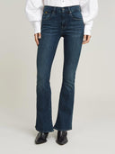 Donkere flared jeans 3301 flare icy blue 34