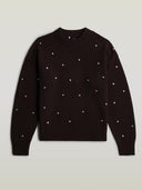 Donkerbruine knit heritage hardware loose