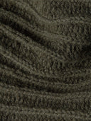 Donkergroene loose cardigan knit