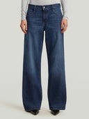 Donkerblauwe jeans judee loose lengte 32