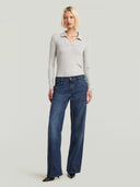 Donkerblauwe jeans judee loose lengte 32