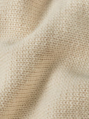 Lichtbeige trui milano half zip knit