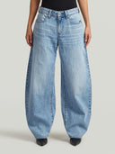Lichtblauwe barrel jeans barrel 3d loose