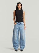 Lichtblauwe barrel jeans barrel 3d loose