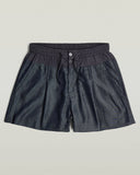 Donkerblauwe denim short met relaxed fit