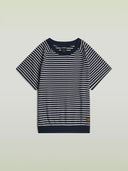 Gestreept t-shirt raglan r t wmn salute/milk stripe