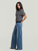 Gestreept t-shirt raglan r t wmn salute/milk stripe