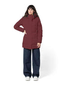 Gewatteerde halflange jas rainwear