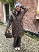 Waterafstotende parka jas met capuchon