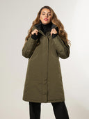 Halflange parka jas
