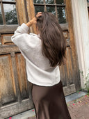 Korte oversized jas met knopen