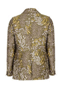 Groene jacquard blazer