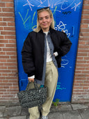 Bomber jacket met rits