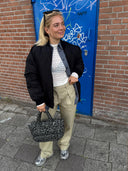 Bomber jacket met rits