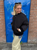 Bomber jacket met rits