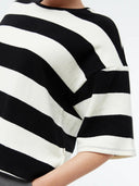 Zwart wit gestreepte sweater gbselma