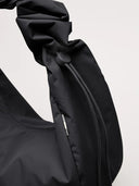 Zwarte tas moon bag ruffle